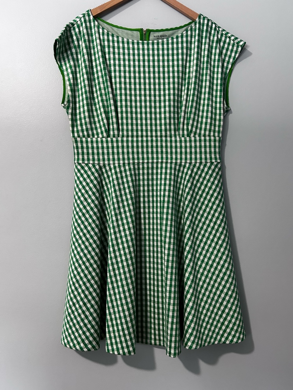 Jazzy gingham ponte dress by Kate Spade in size XL. Never worn
